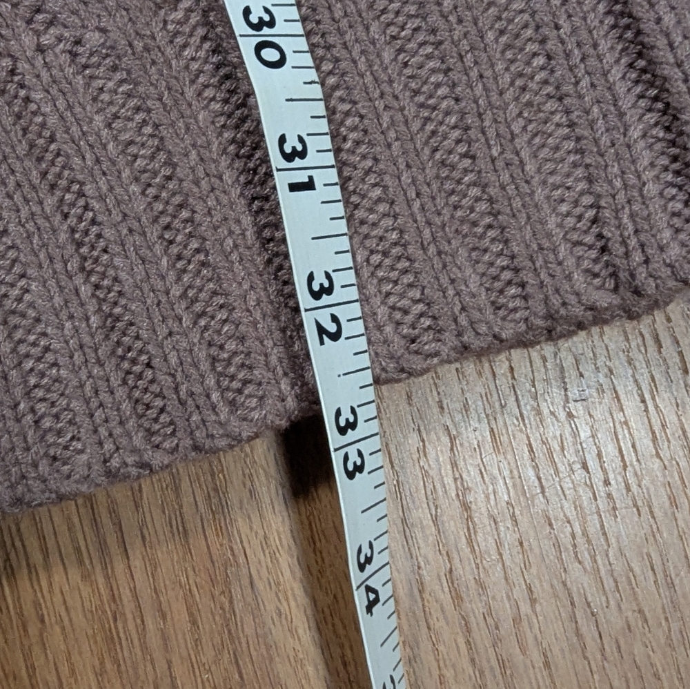 EFAN Cable Knit Sweater Dress – Taupe Button-Shoulder Cozy Chic XL 🍂🧶 - Picture 6 of 12